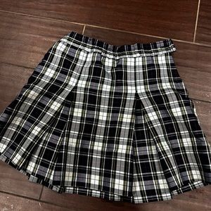 Marymount plaid box skirt